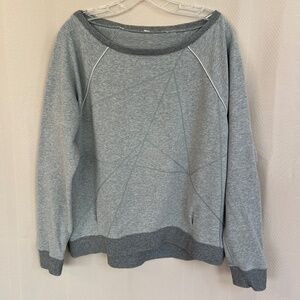 Lululemon Boatneck/Off Shoulder  Sweatshirt Gray